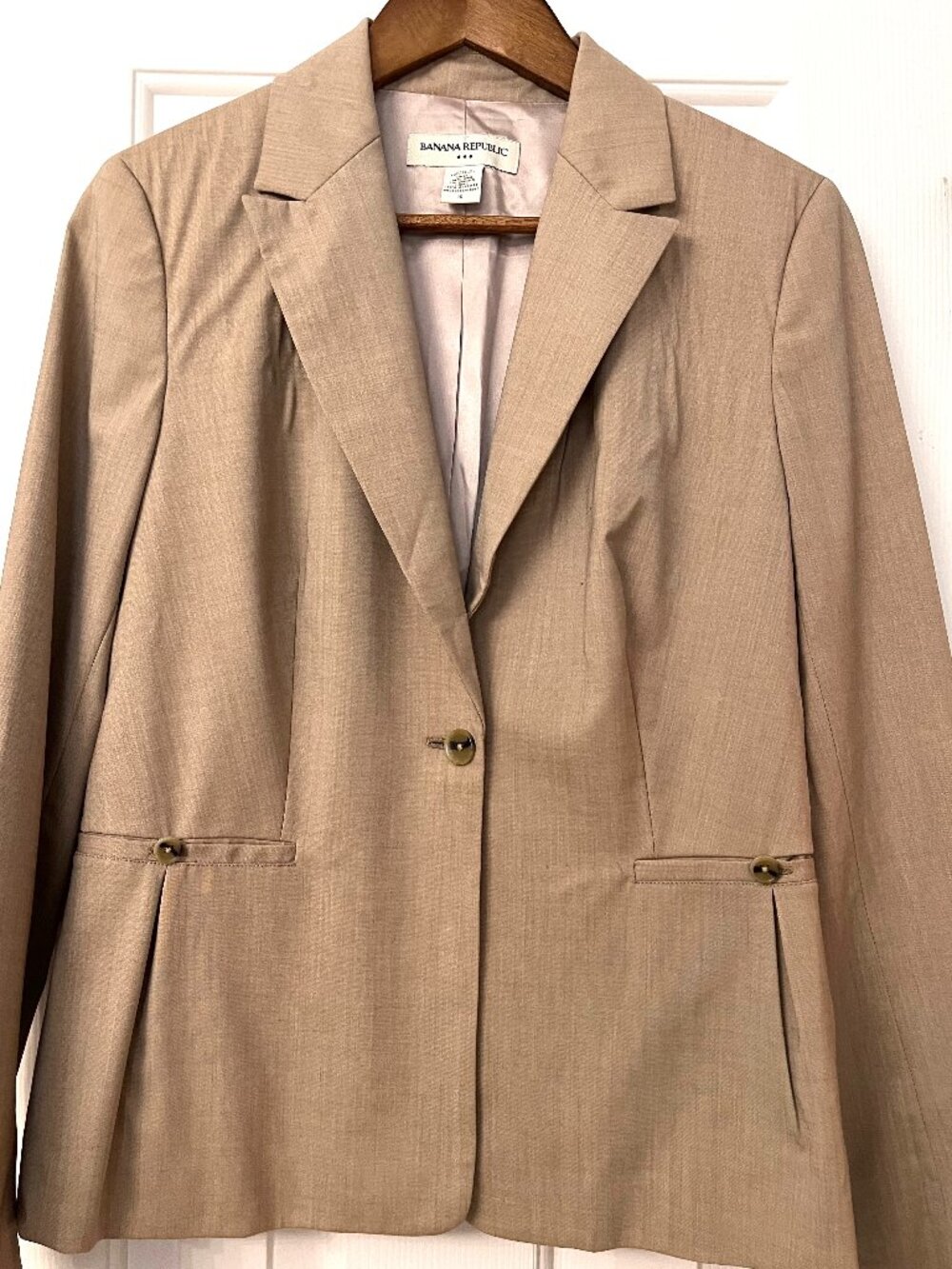Banana Republic tan women's blazer size 10